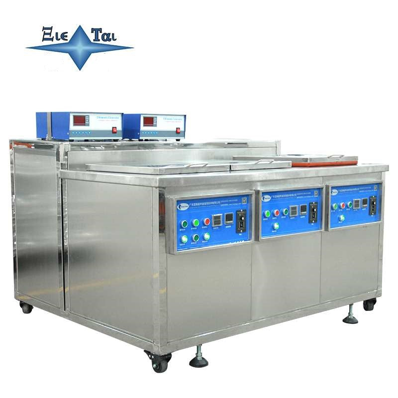 Three-tank drum ultrasonic cleaning machine