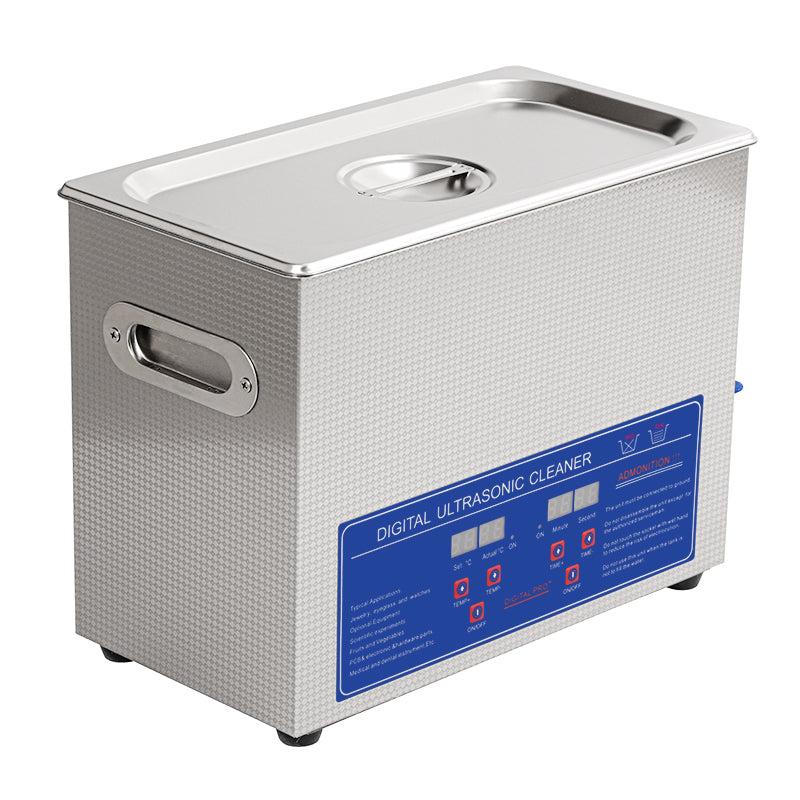 Dual Mode Precision Ultrasonic Cleaner with Heater and Timer 6L - 110W