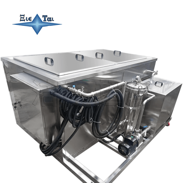 Single tank filter circulation system ultrasonic cleaning equipment for large hardware parts