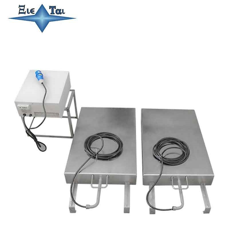 Injectable ultrasonic vibrating plate