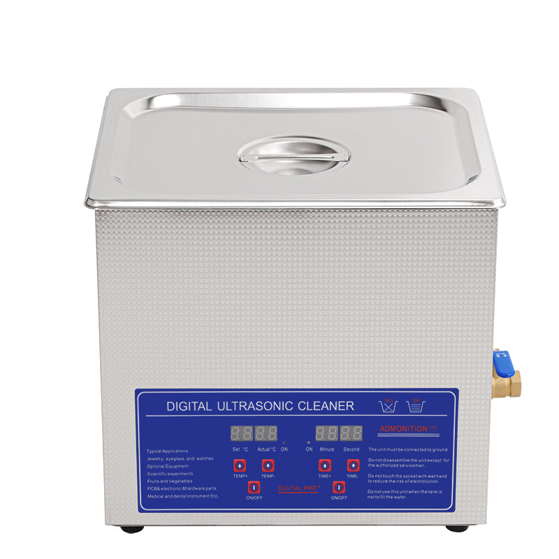 Dual Mode Precision Ultrasonic Cleaner with Heater and Timer 10L