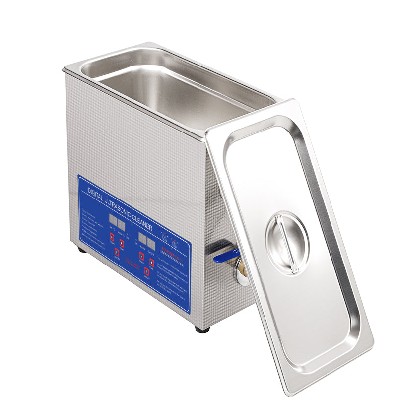 Dual Mode Precision Ultrasonic Cleaner with Heater and Timer 6L - 110W