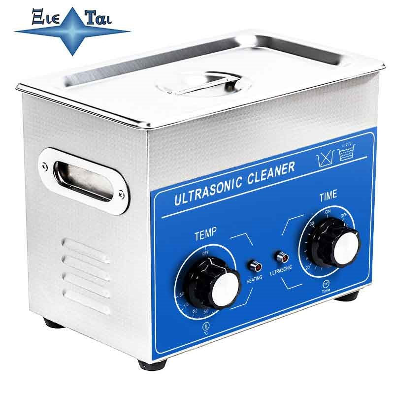 Desktop mechanical time-adjustable and temperature-adjustable ultrasonic cleaning machine instrument