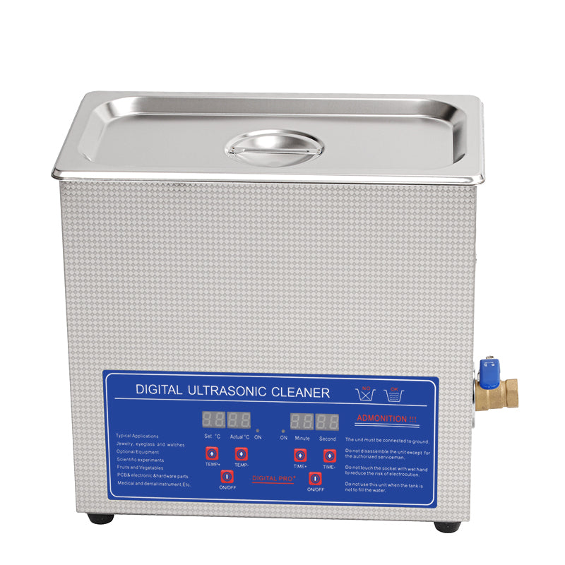 Dual Mode Precision Ultrasonic Cleaner with Heater and Timer 6L - 110W