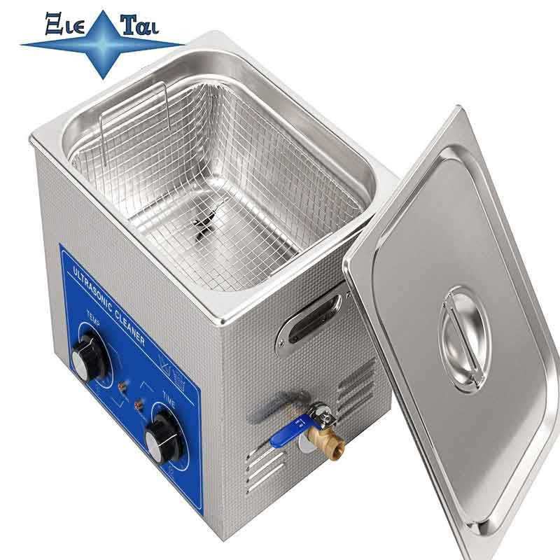 Desktop mechanical time-adjustable and temperature-adjustable ultrasonic cleaning machine instrument