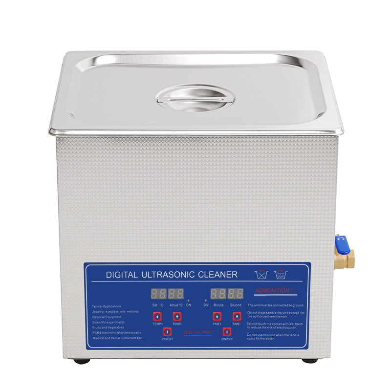 Dual Mode Precision Ultrasonic Cleaner with Heater and Timer 14L