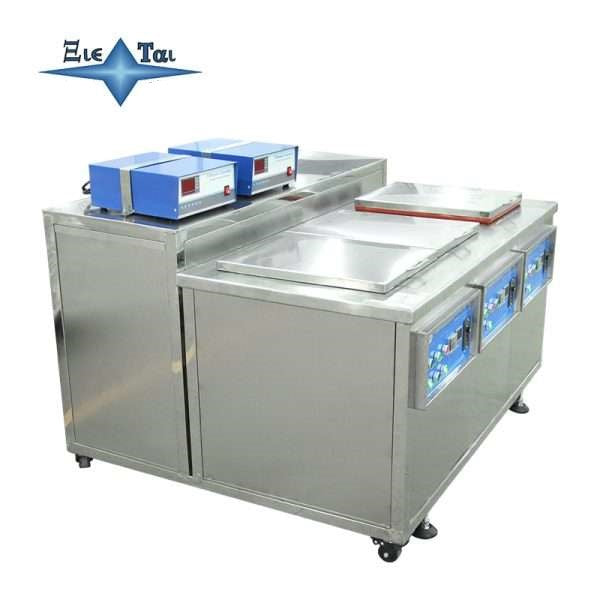 Three-tank drum ultrasonic cleaning machine