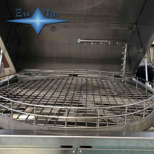 Rotary spray ultrasonic cleaning machine