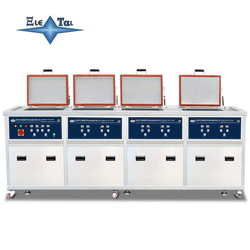 Industrial four tank ultrasonic cleaning machine