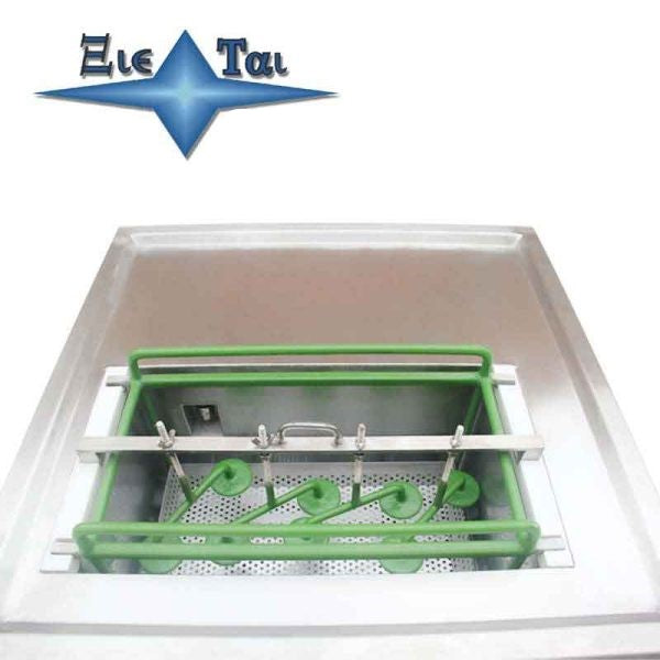 Single tank mold electrolytic ultrasonic cleaning machine