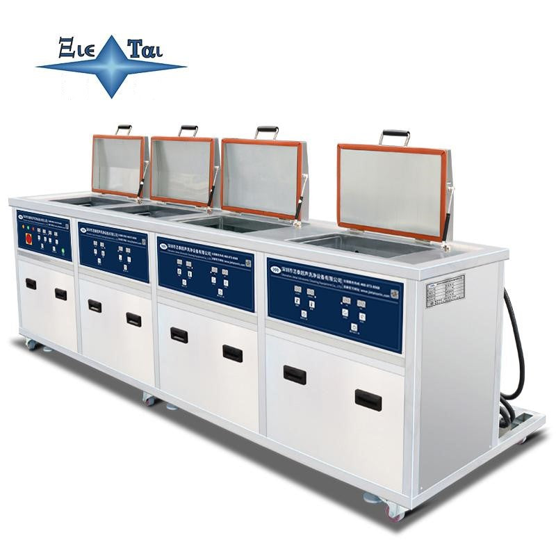 Industrial four tank ultrasonic cleaning machine