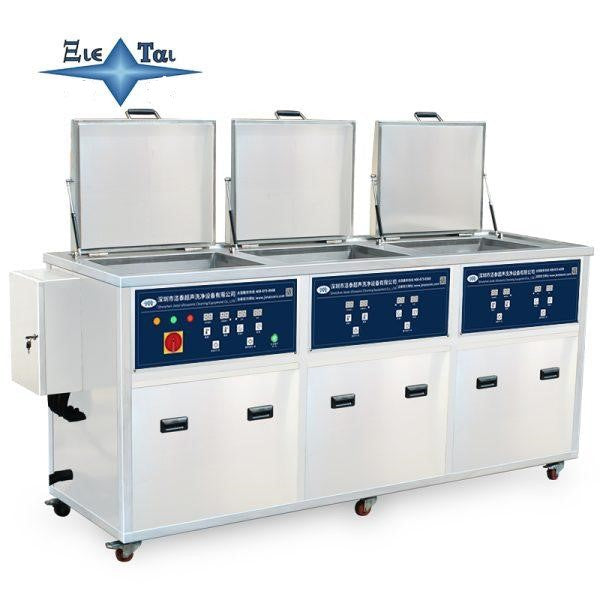 Three tank ultrasonic cleaning machine