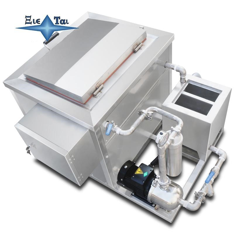 Single tank filter cycle ultrasonic cleaning machine