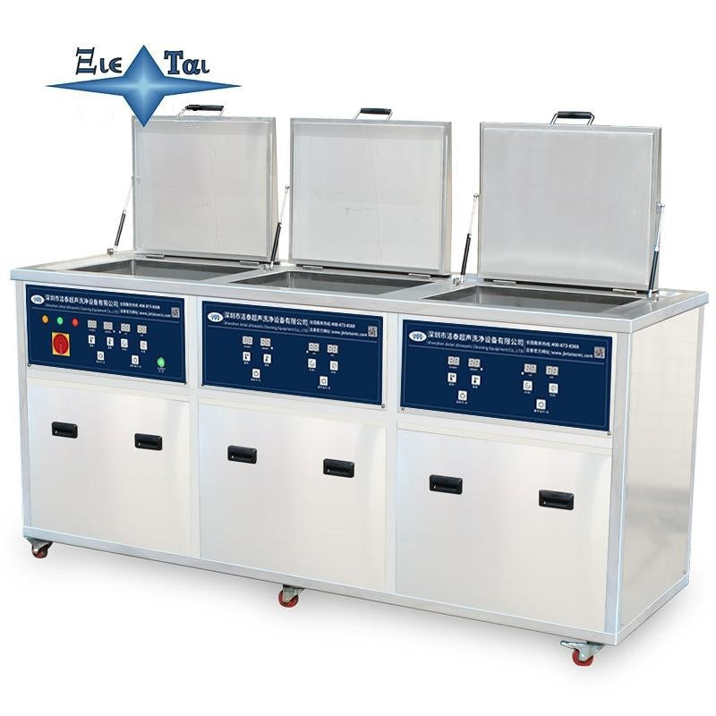 Three tank ultrasonic cleaning machine