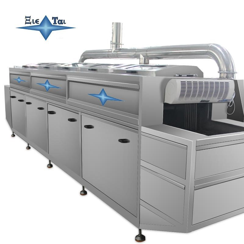 Mesh belt ultrasonic cleaning machine