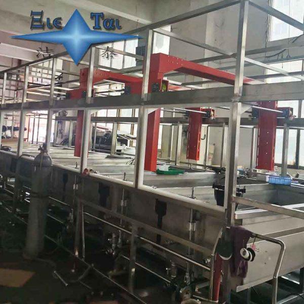 Gantry arm ultrasonic cleaning machine